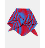 Cosy Triangle Scarf Small Azure/Ruby