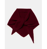 Sjaal Cosy Triangle Small Rouge Noir