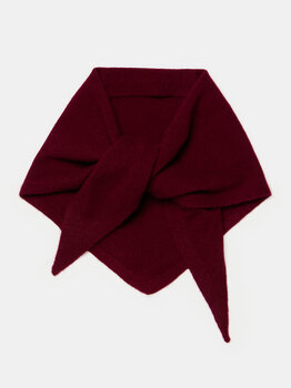 Sjaal Cosy Triangle Small Rouge Noir