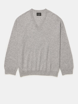 Cosy V-Neck Stone Grey
