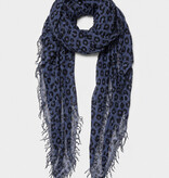 Sjaal Cosy Cashmy Leopard Blue