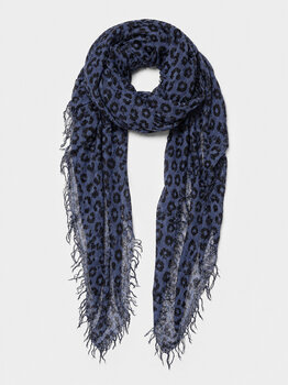 Sjaal Cosy Cashmy Leopard Blue