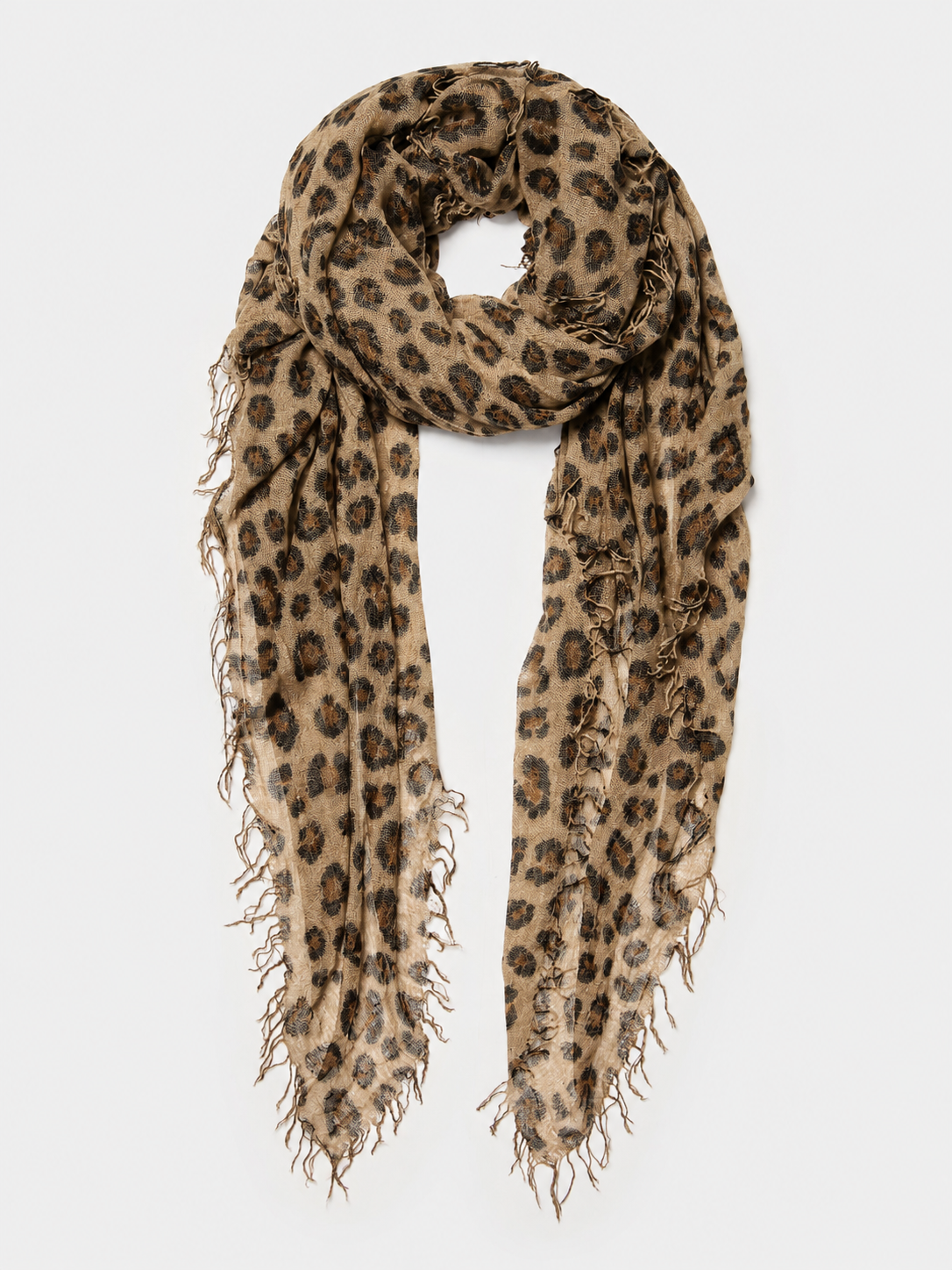 Sjaal Cosy Cashmy Leopard Brown