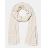 Sjaal Cosy Chic Stripes Light Sand - Creamy White