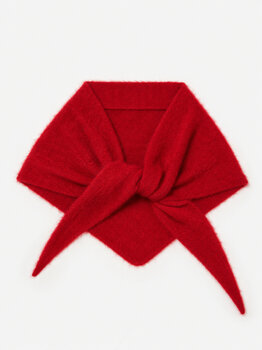 Cosy Triangle 100% Brushed Cashmere Rouge