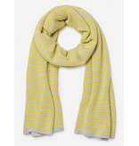 Sjaal Cosy Chic Stripes Vibrant Yellow - Pearl Grey