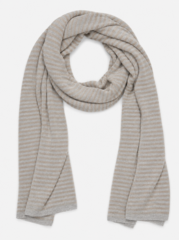 Sjaal Cosy Chic Stripes Pearl Grey / Sand