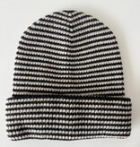 Cosy Beanie Solid Black - Light Sand