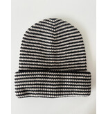 Cosy Beanie Solid Black - Light Sand