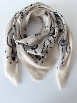 Sjaal Cosy 100% Cashmere Bandana Birch
