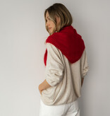 Cosy Triangle 100% Brushed Cashmere Rouge