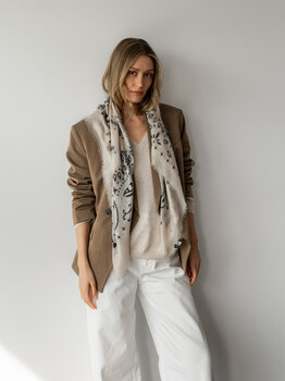 Sjaal Cosy 100% Cashmere Bandana Birch