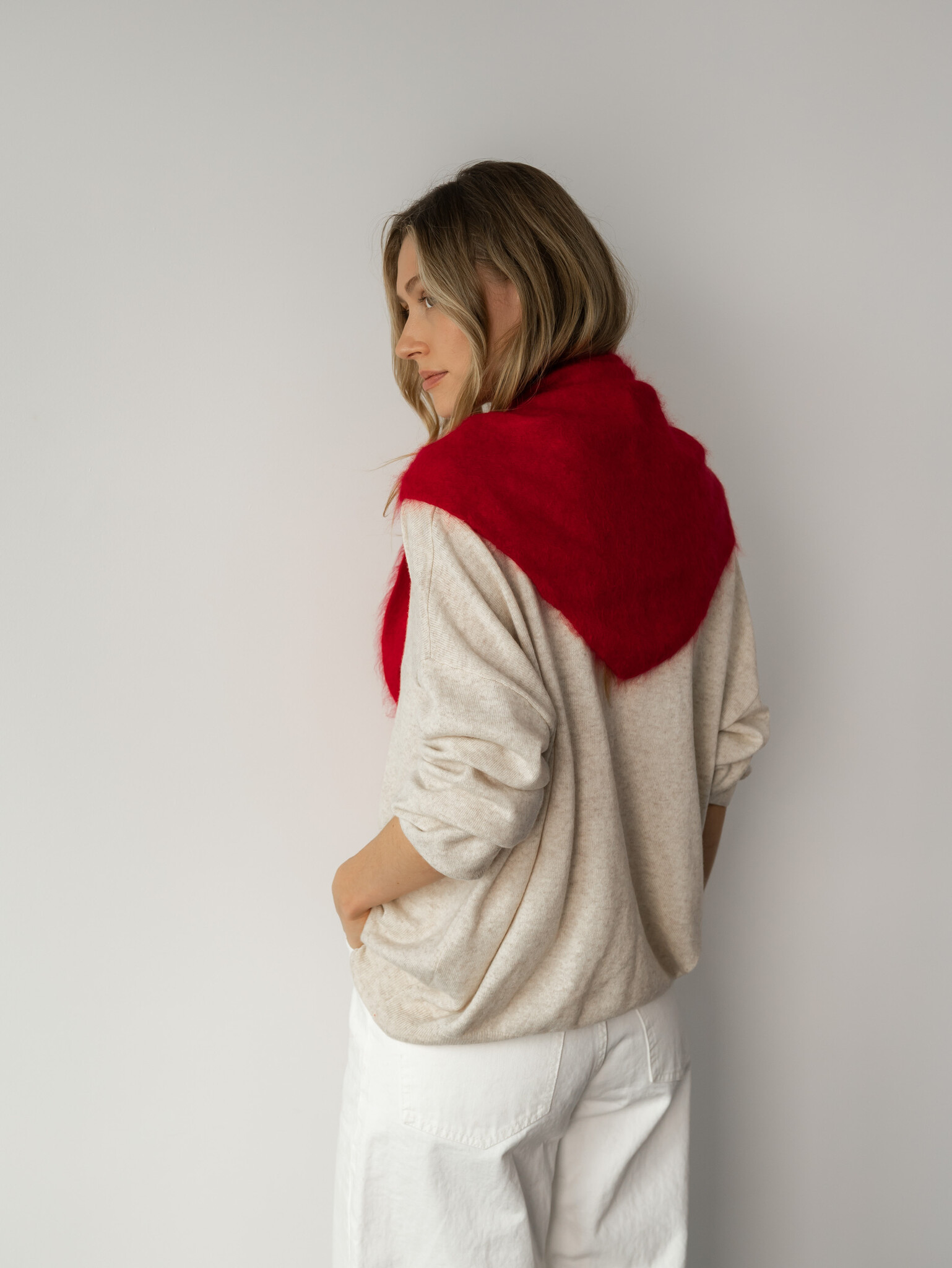 Cosy V-Neck Gravelstone