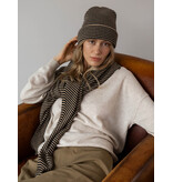 Cosy Beanie Camel Beige - Solid Black