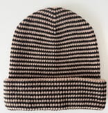 Cosy Beanie Camel Beige - Solid Black