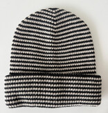 Cosy Beanie Solid Black - Light Sand