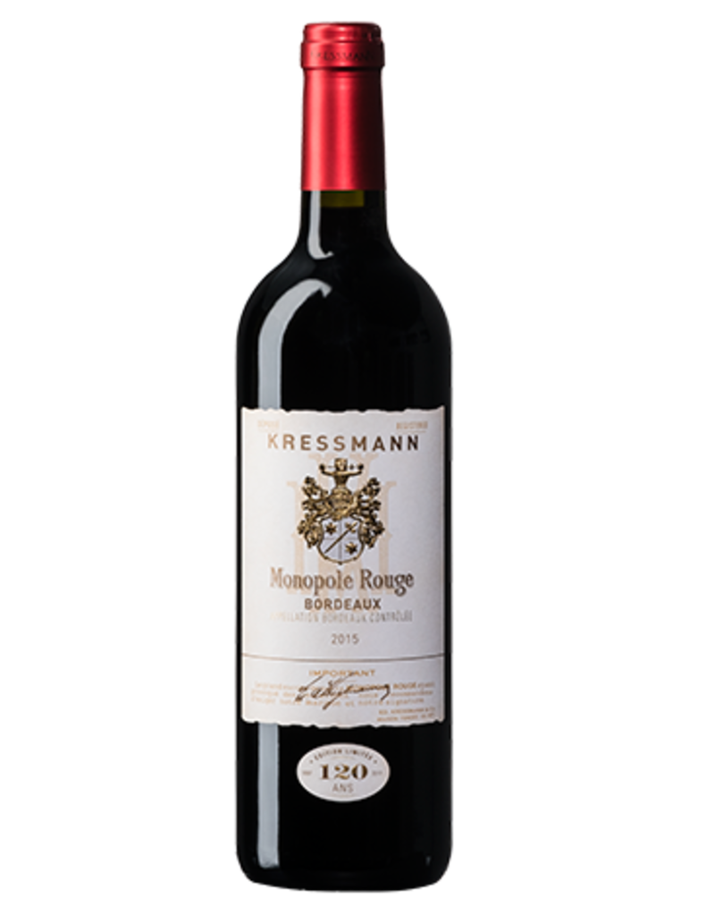 KRESSMANN Monopole Bordeaux rouge Fûts de Chène