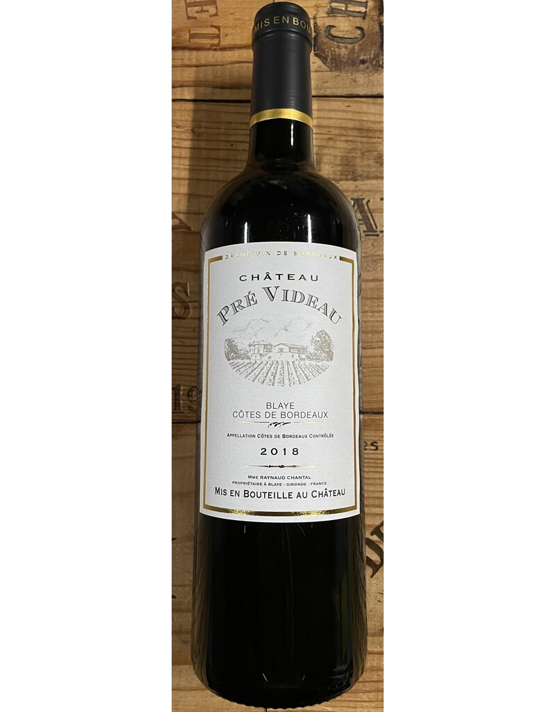 CHATEAU PRE VIDEAU - Côtes de Blaye 2018