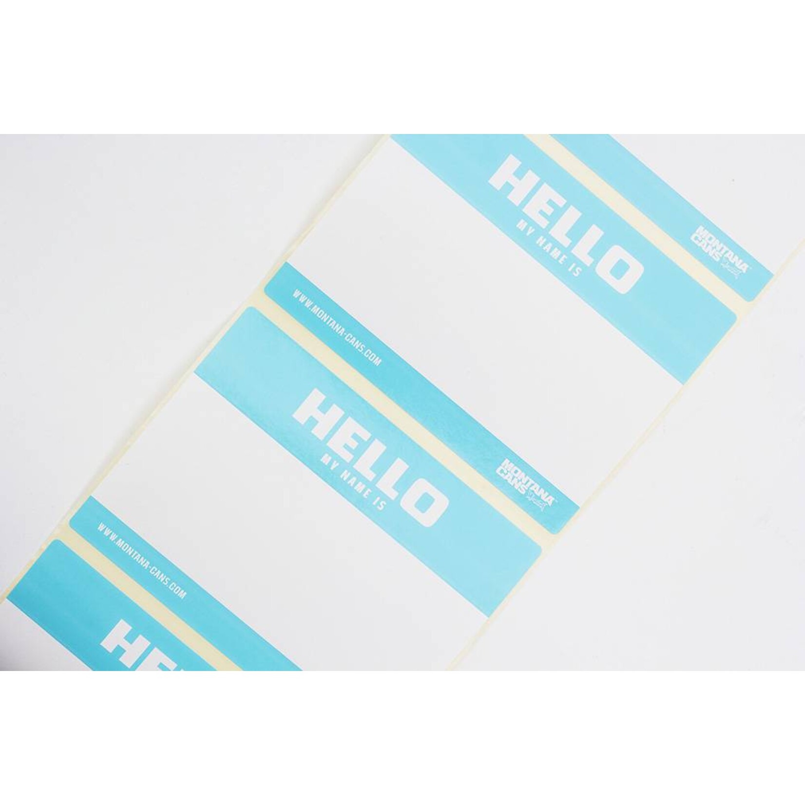Montana HELLO MY NAME Roll of Stickers