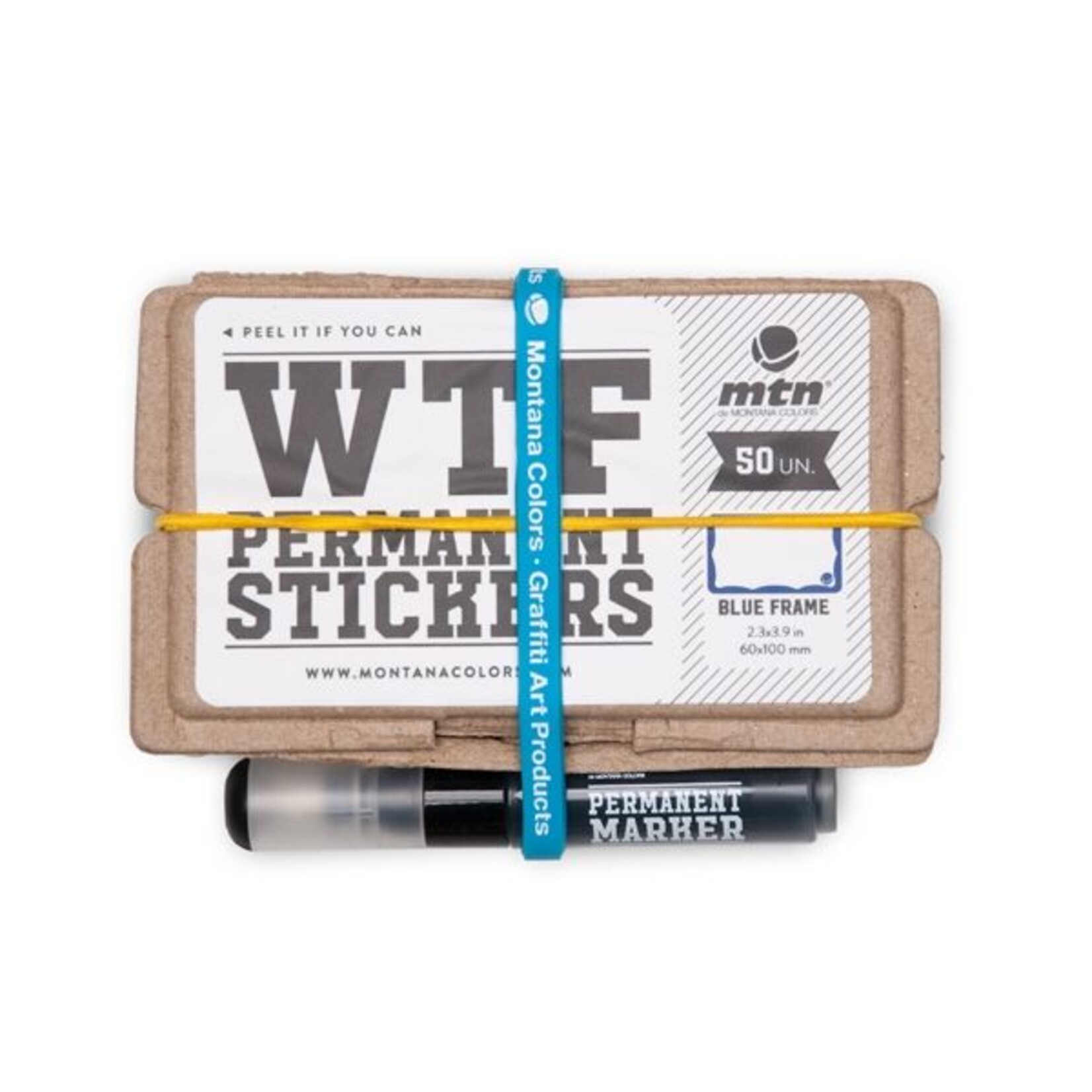 MTN Colors WTF Permanent Stickers: Blue Frame