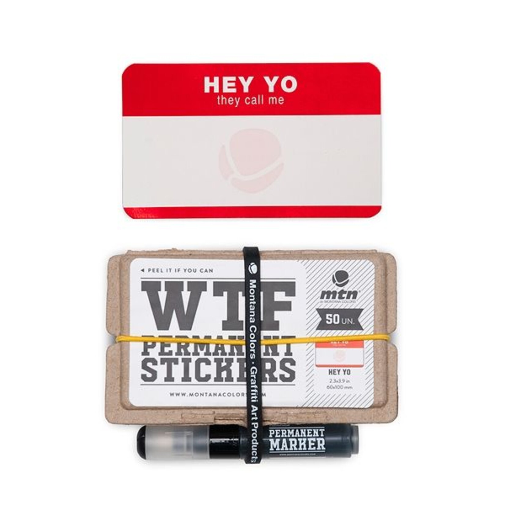 MTN Colors WTF Permanent Stickers: Hey Yo