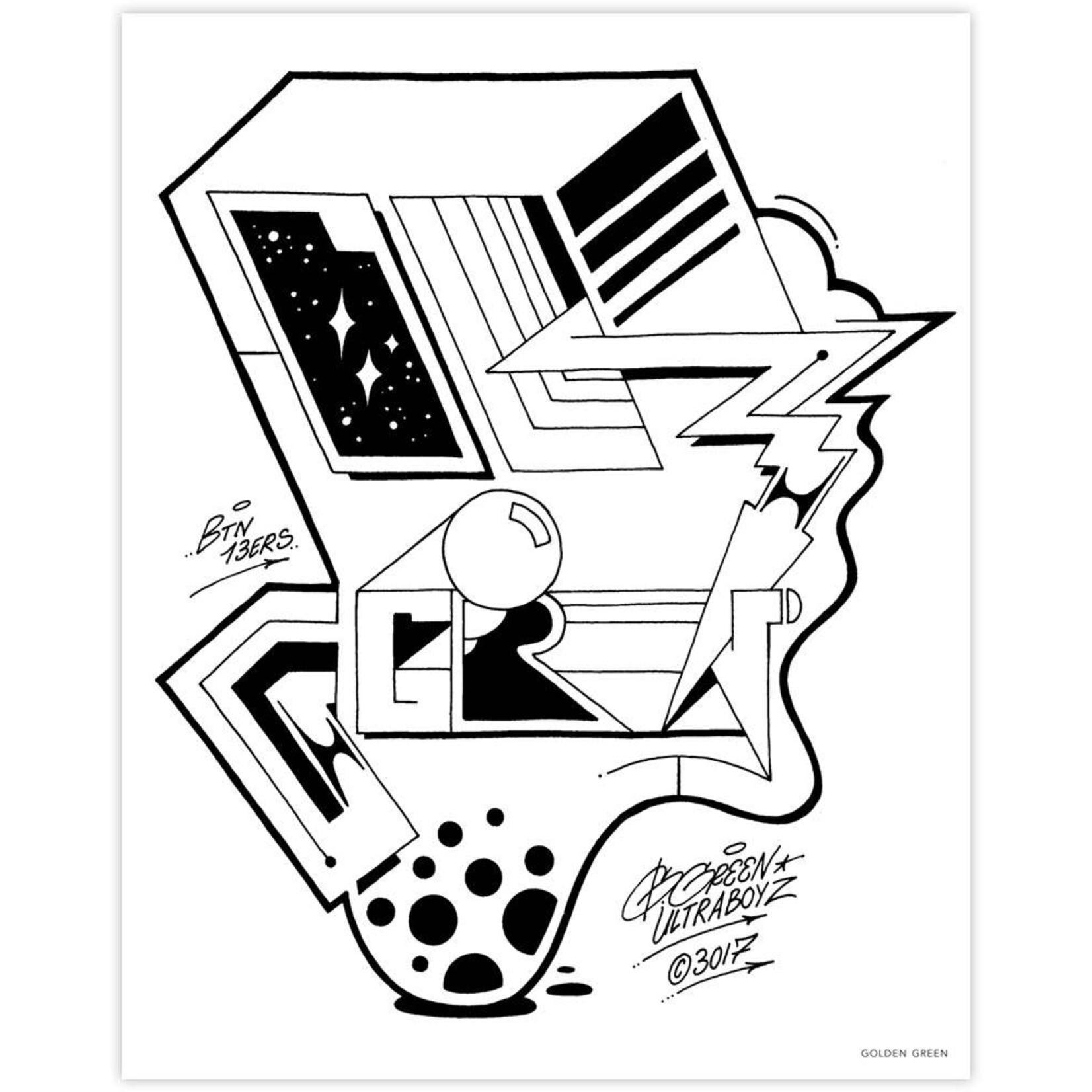 Graffiti Style Malbuch