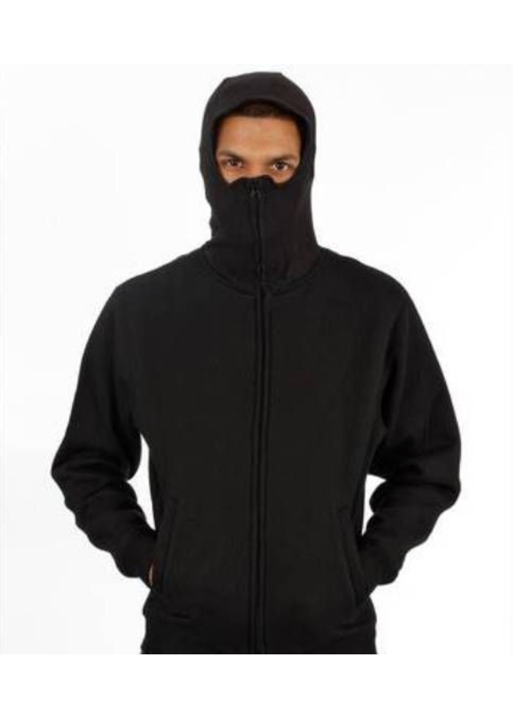 Graffiti Ninja Hooded Zipper schwarz