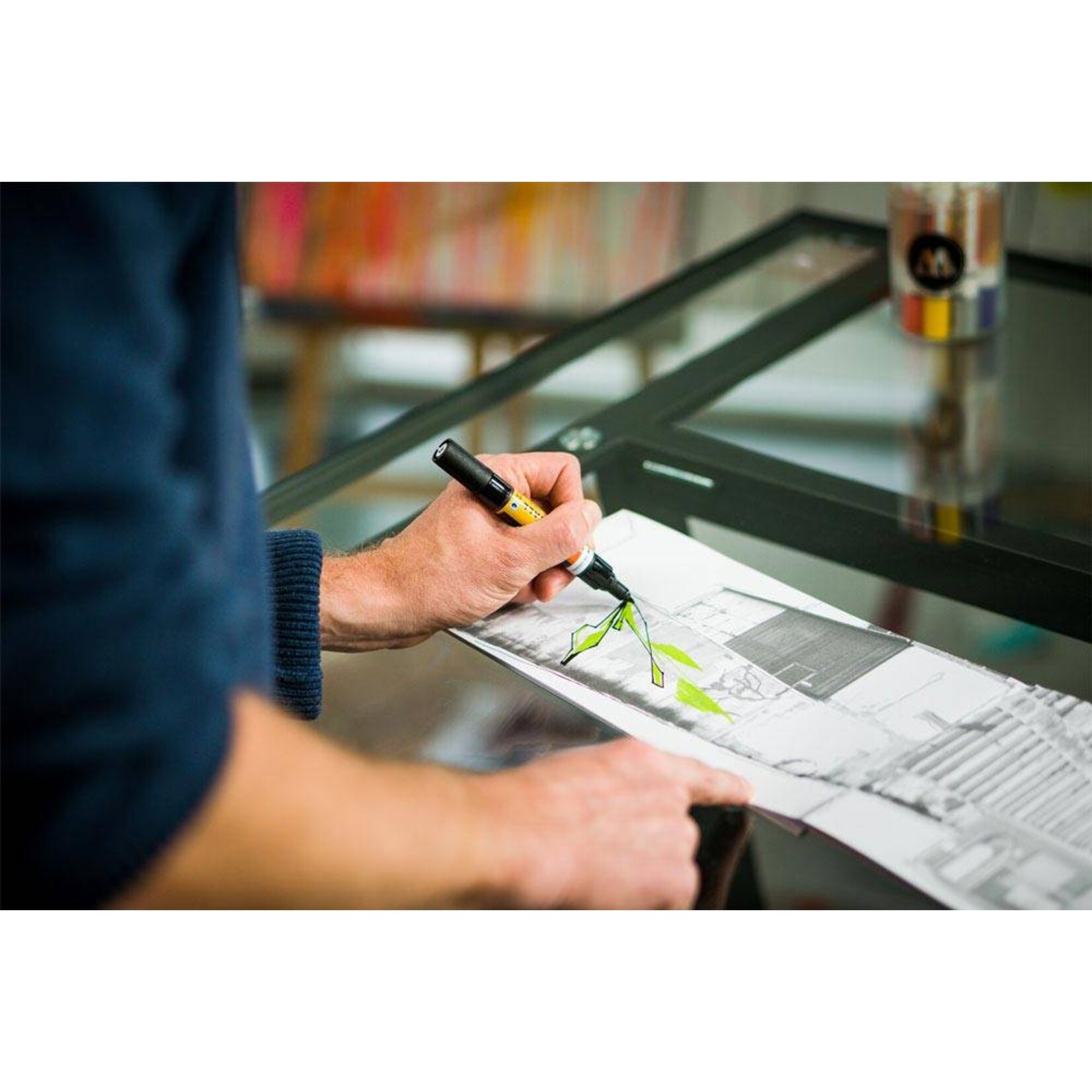 Molotow ONE4ALL Acrylic Twin 1,5/4mm Basic-Set 2