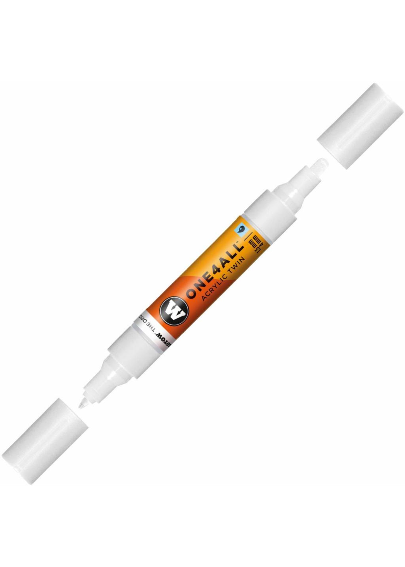 Molotow ONE4ALL Acrylic Twin 1,5/4mm Complete Set 74 Farbtöne