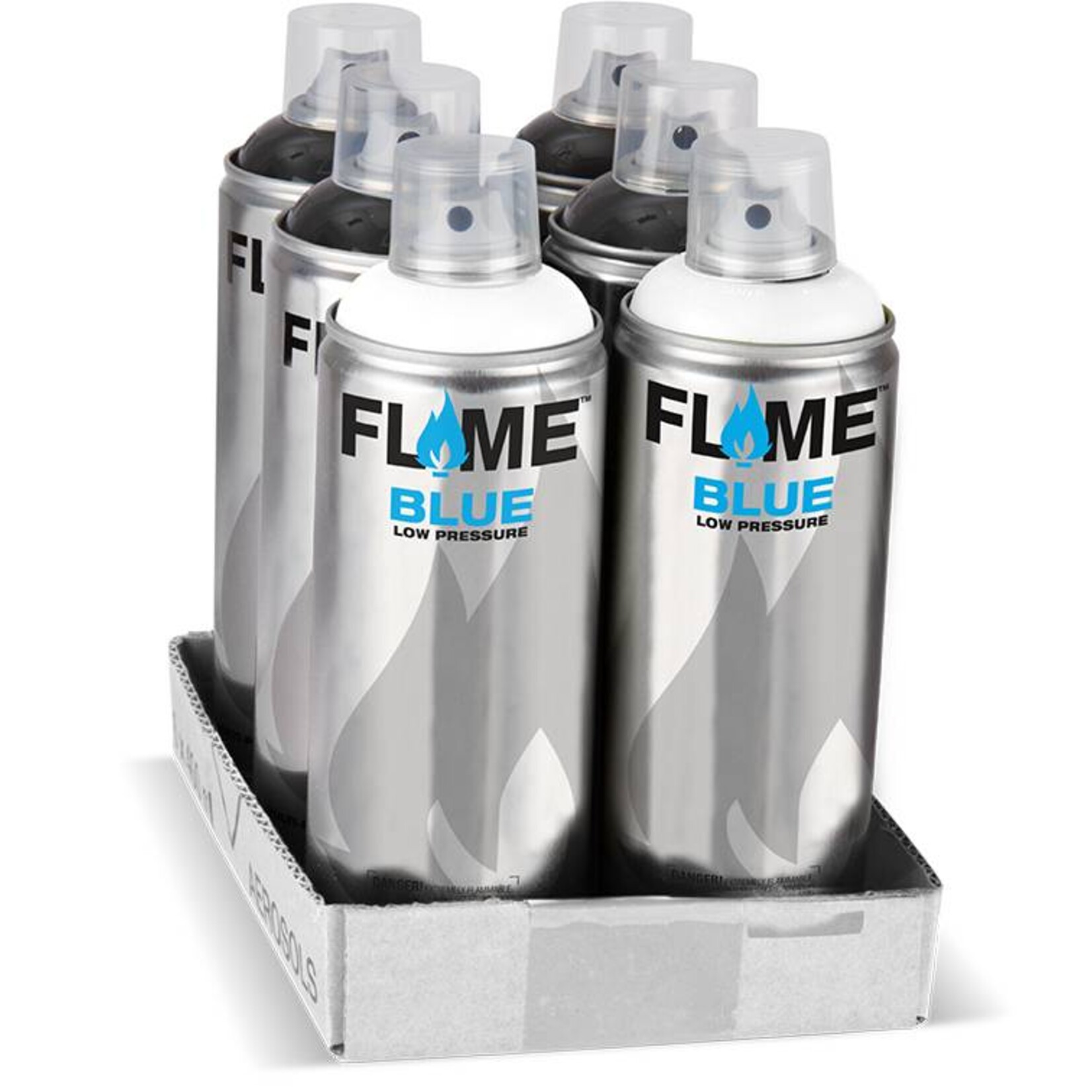 Flame BLUE 400ml Set black / white