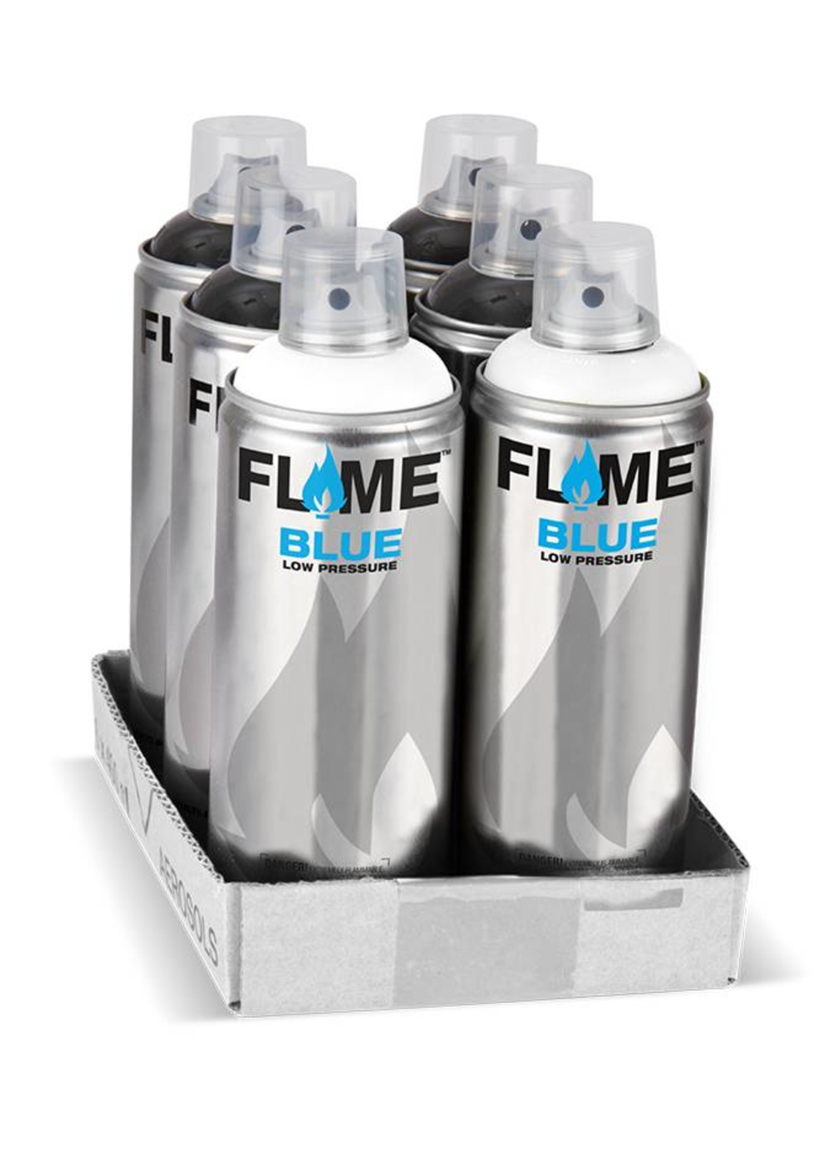 Flame BLUE 400ml Set black / white