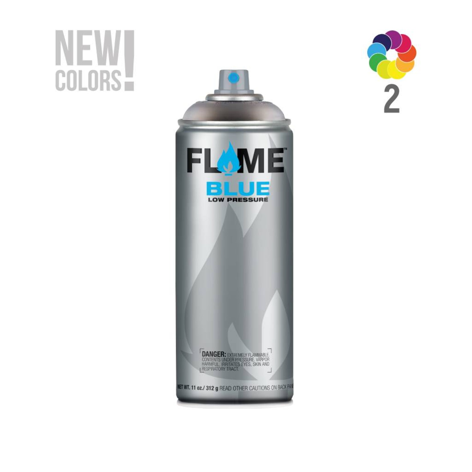 Flame BLUE Transparent 400ml Sprühdose