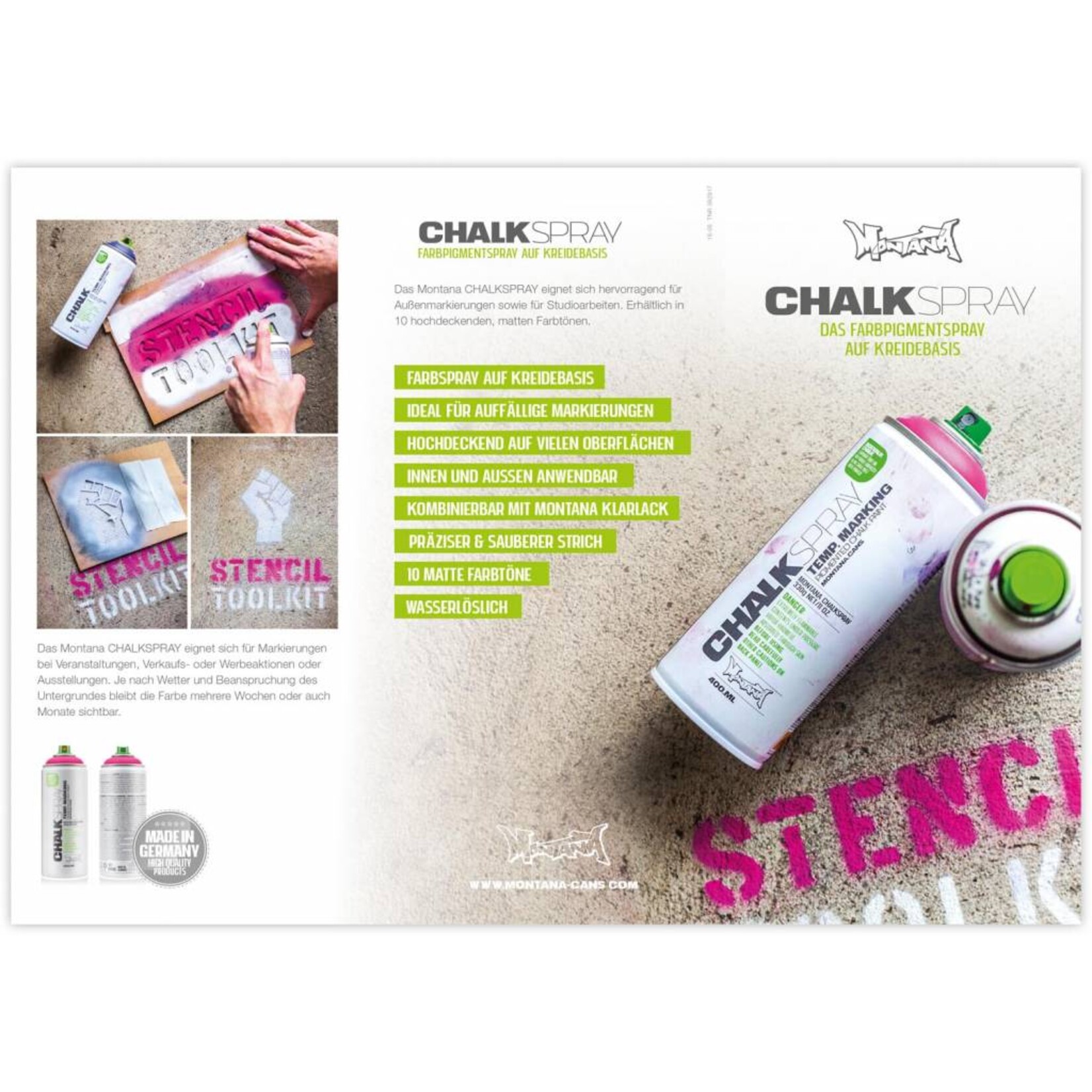 Montana CHALK 400ml Kreidespray