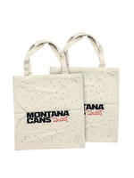 Montana Typo-Logo+Stars Cotton Bag -White