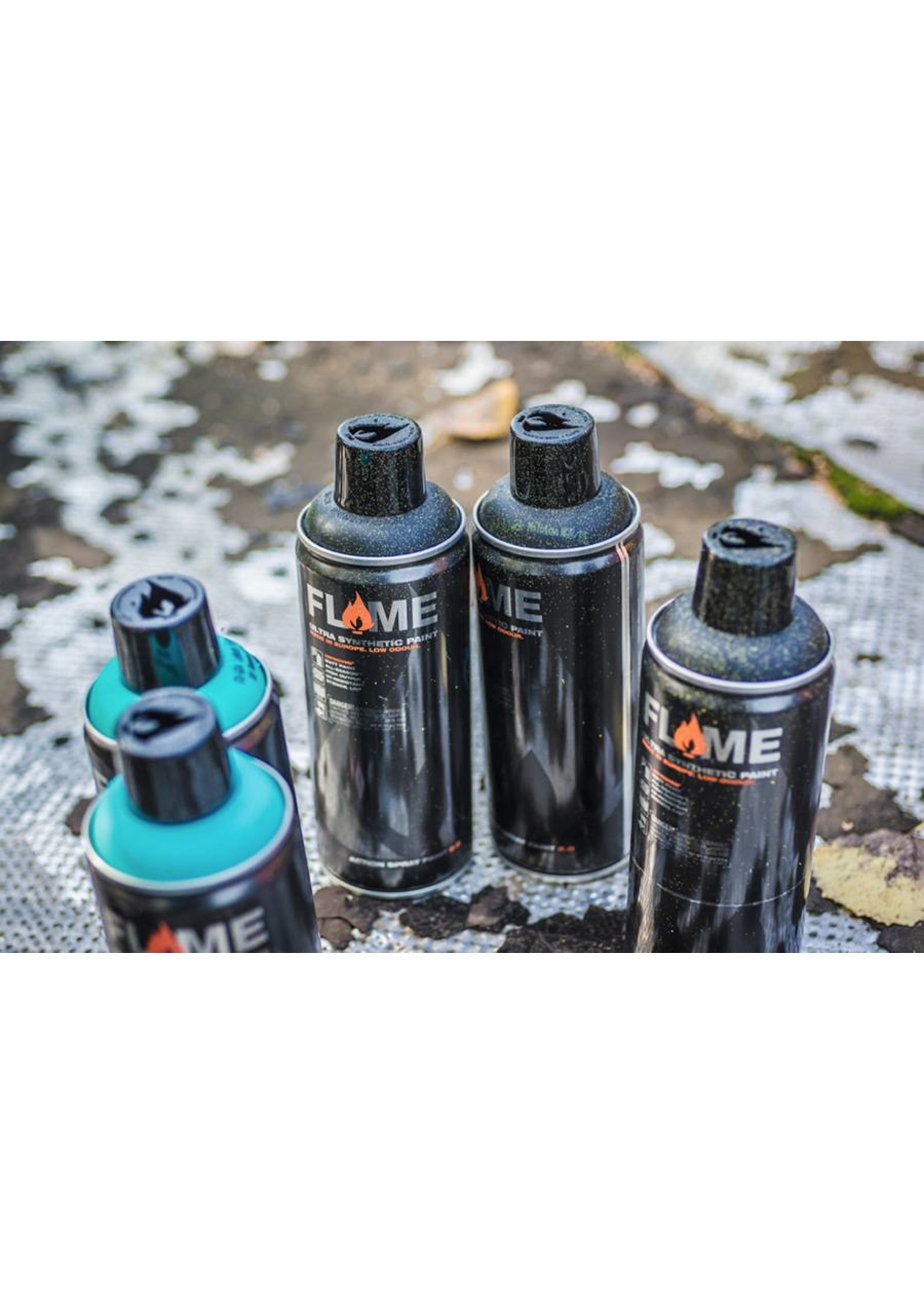 Flame ORANGE 400ml BLACK Set