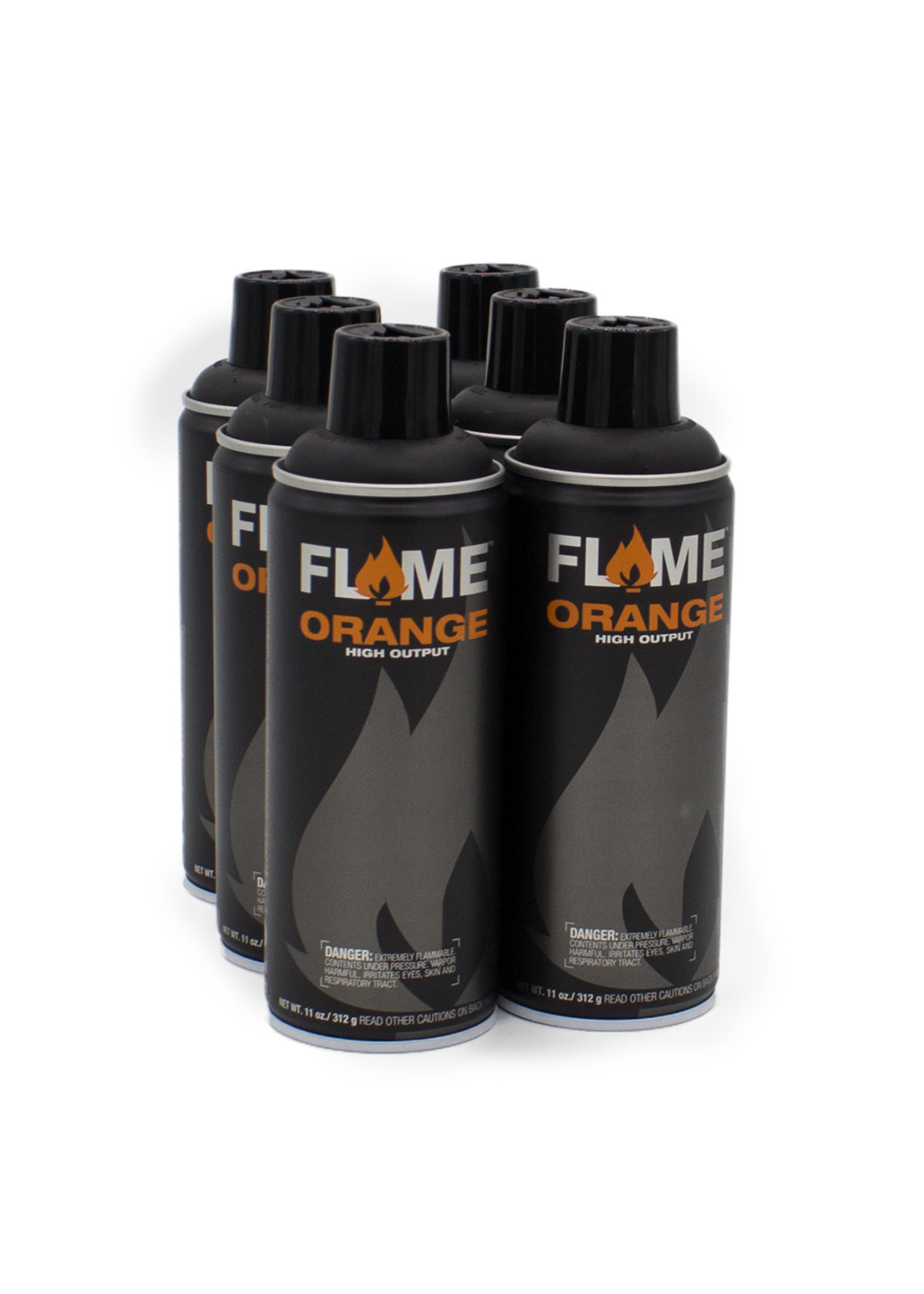 Flame ORANGE 400ml BLACK Set