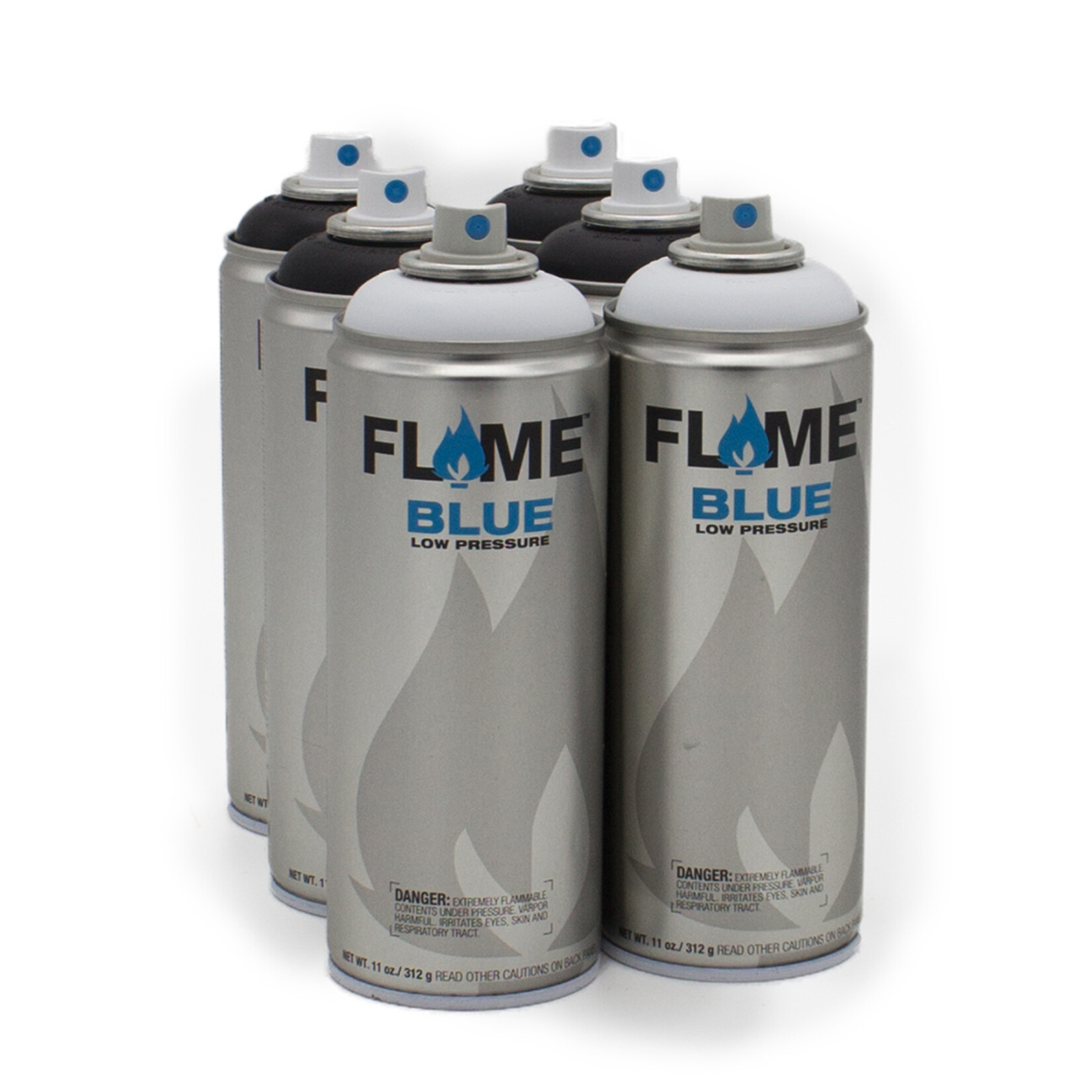 Flame BLUE 400ml Set black / white