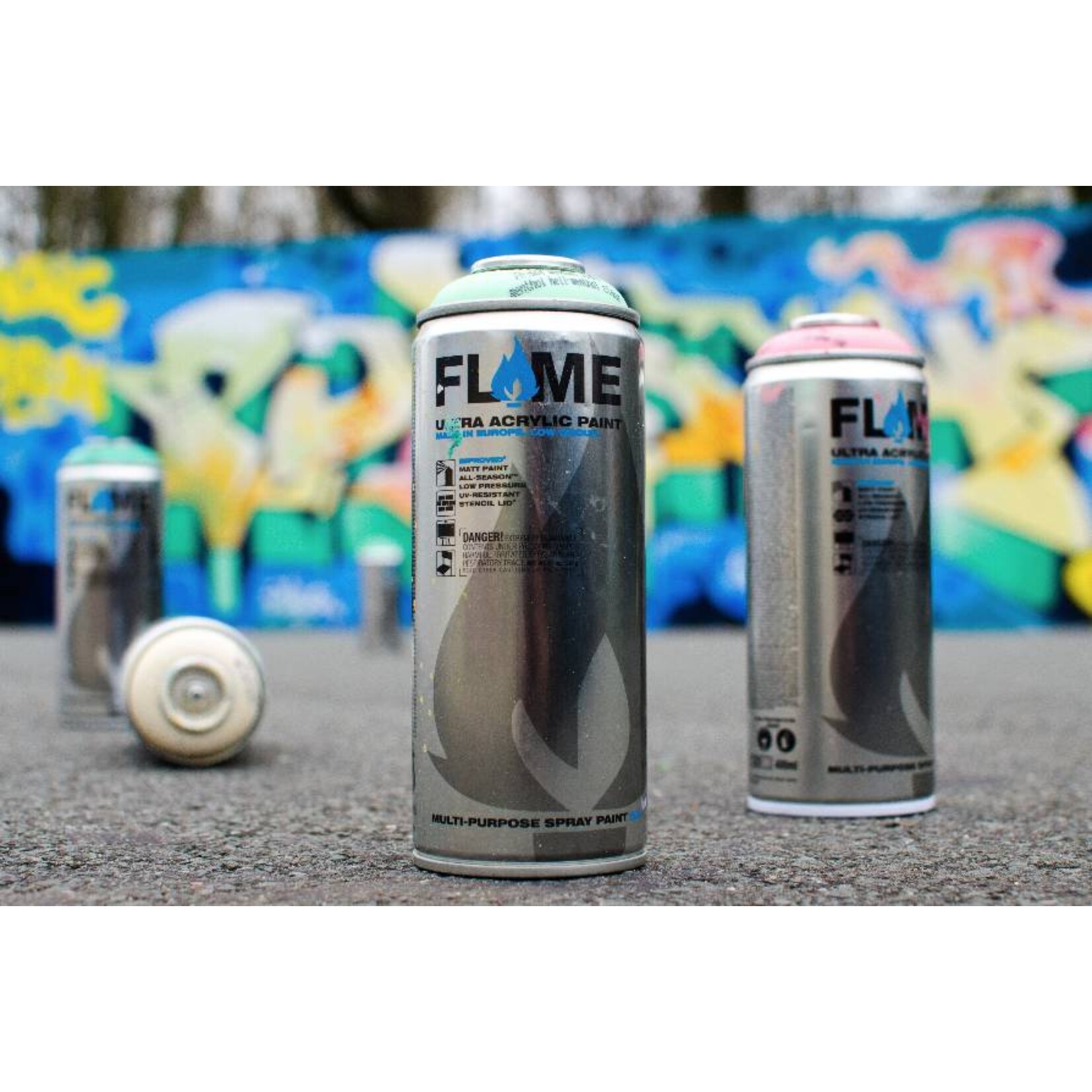 Flame BLUE 400ml 24er Set