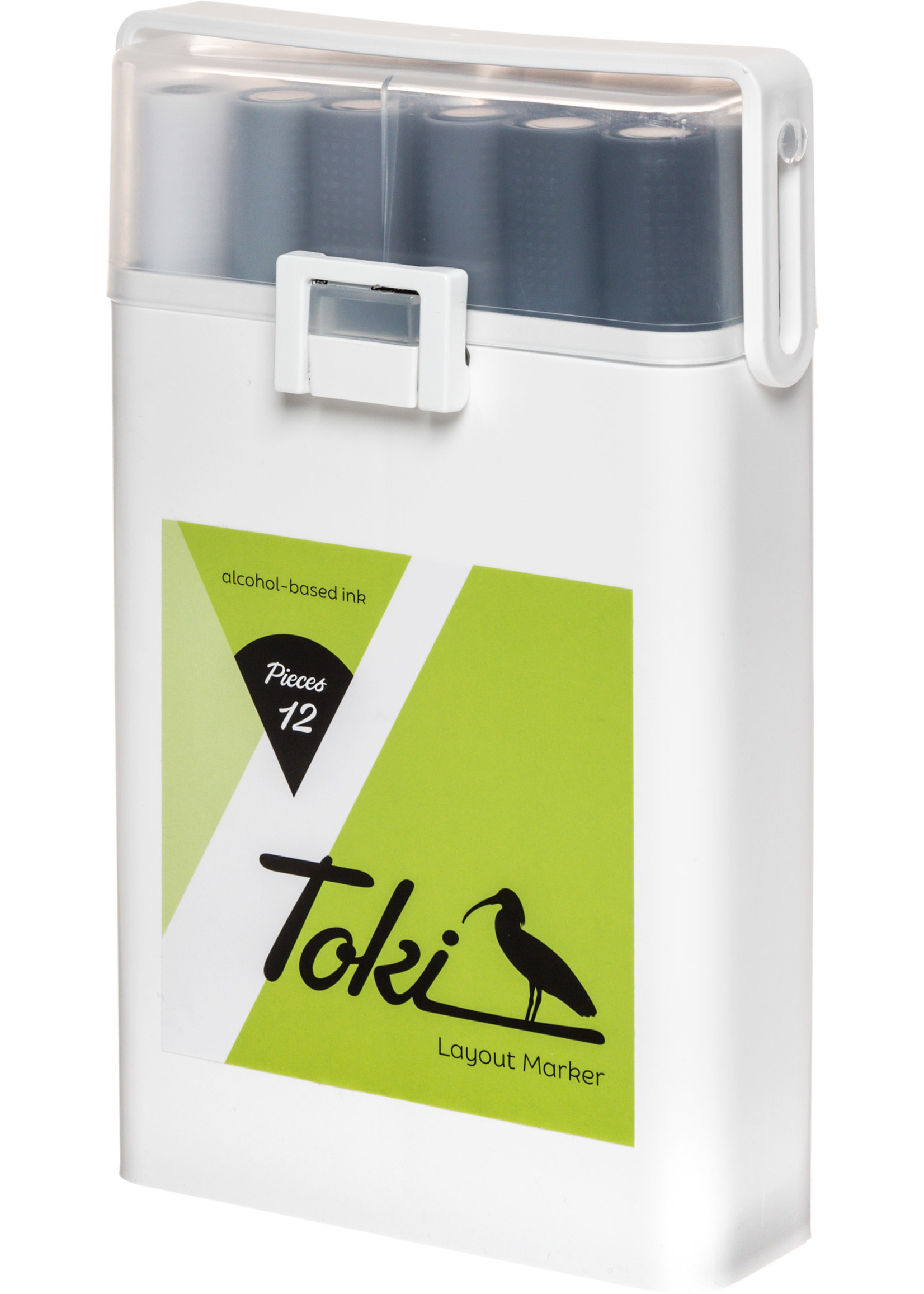 Toki Marker 12er Marker Set Grey