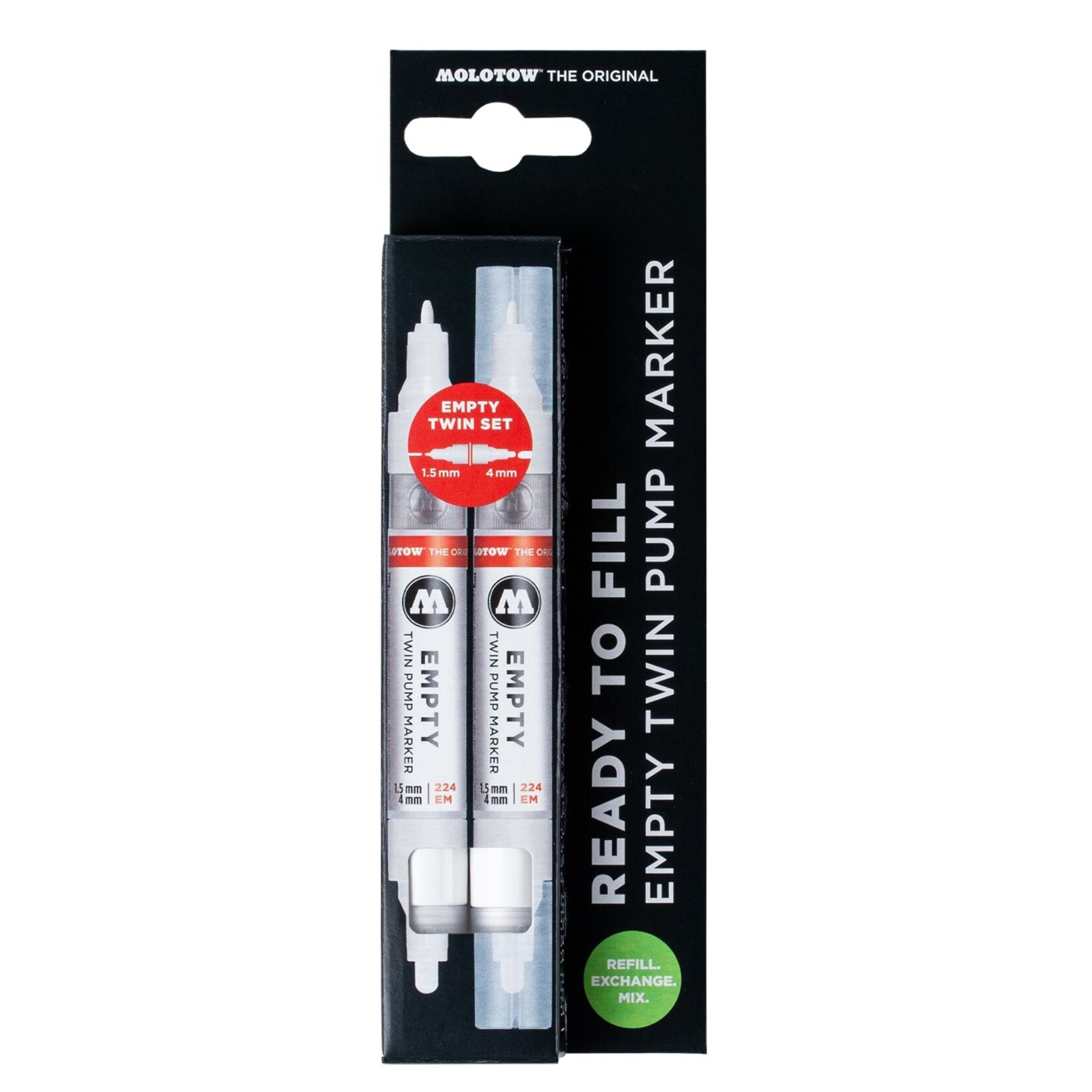Molotow 224 Empty Marker 2er Set Leermarker Set