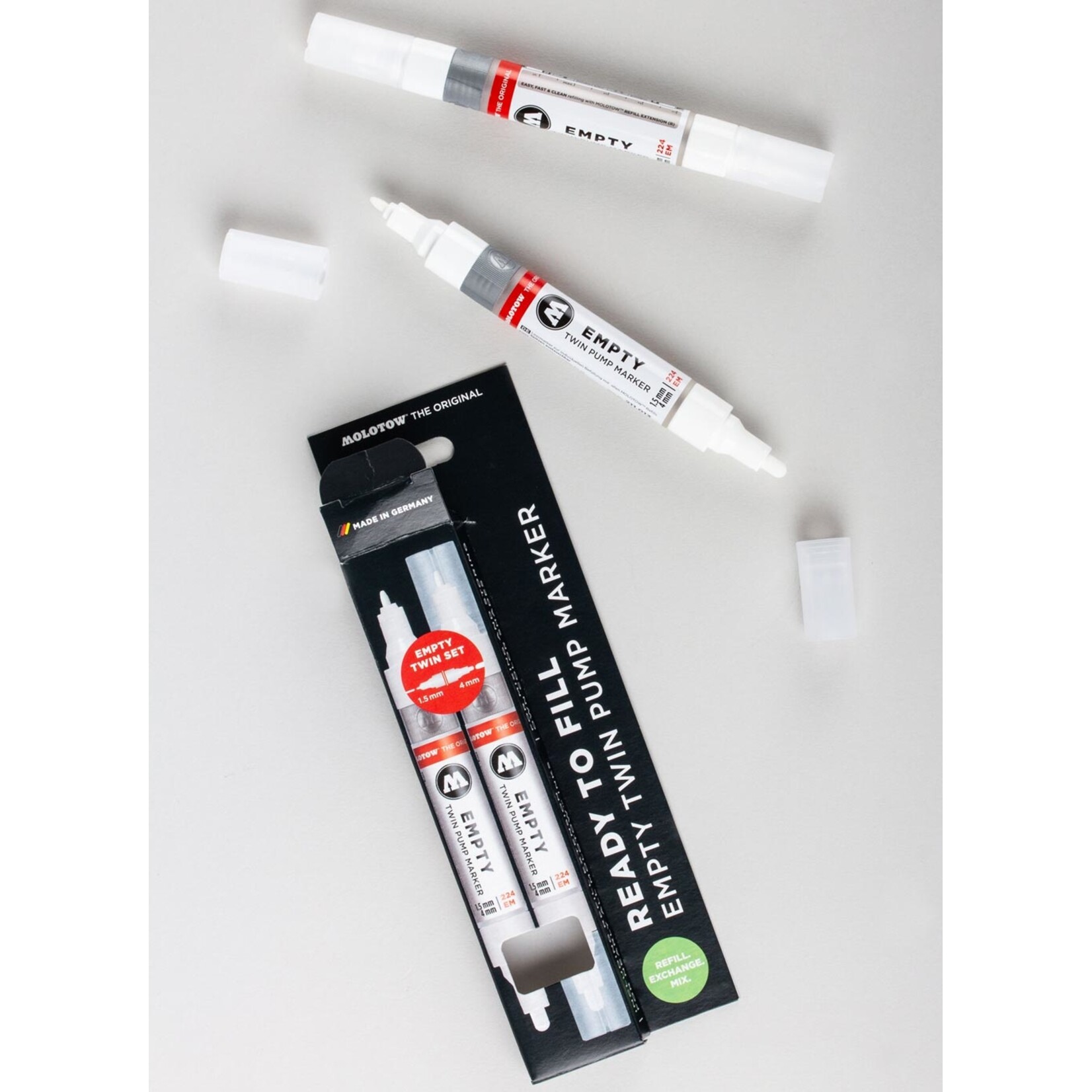 Molotow 224 Empty Marker 2er Set Leermarker Set