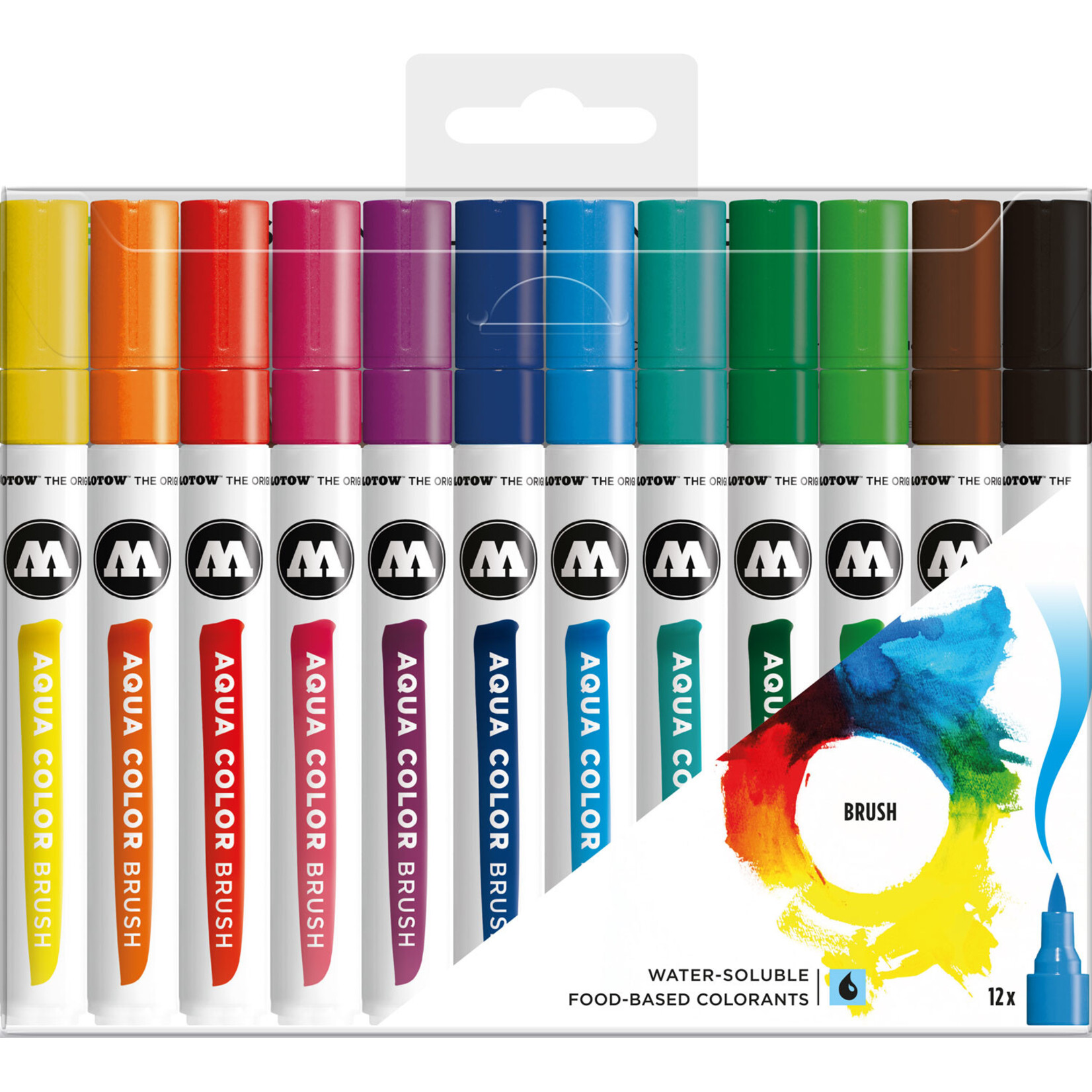 Molotow  Aqua Color Brush Marker Set Basic Set 1