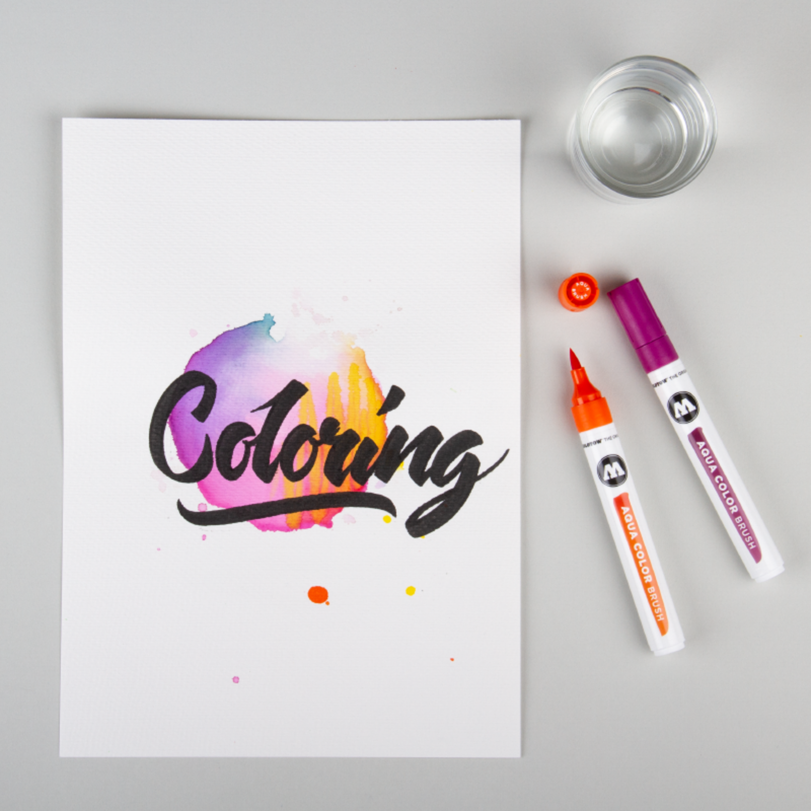 Molotow  Aqua Color Brush Marker Set Basic Set 1