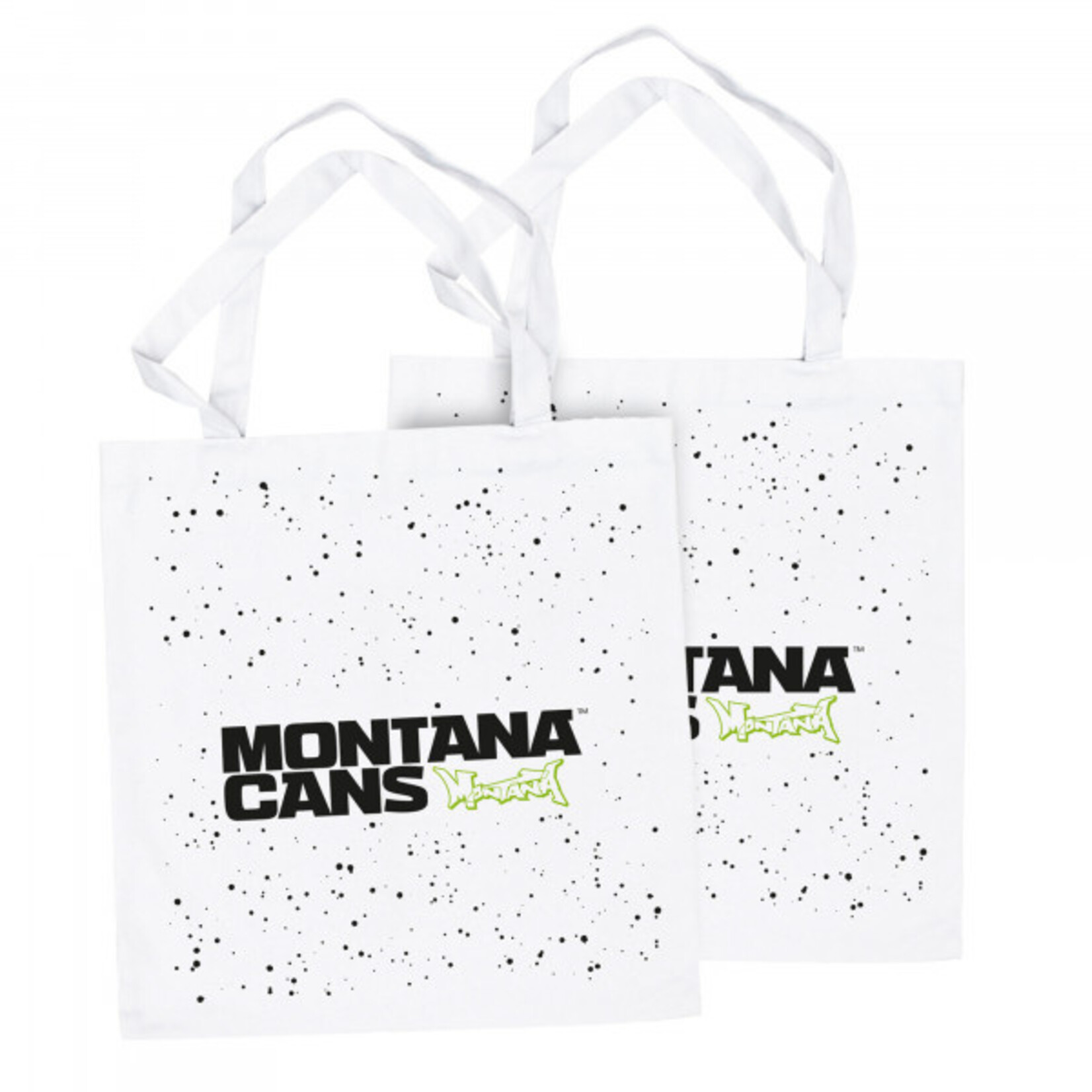 Montana Typo-Logo+Stars Cotton Bag - White 2