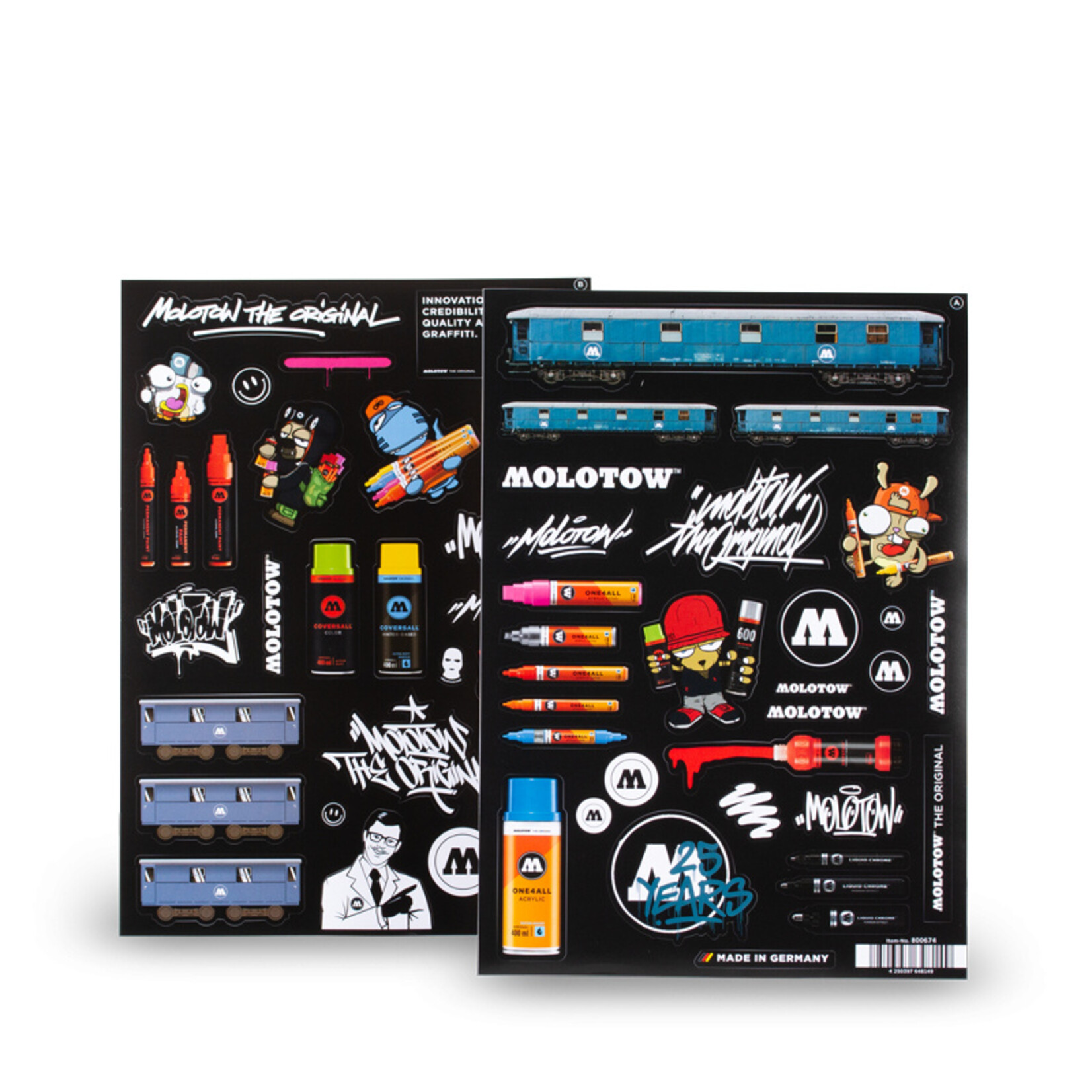 Molotow A 4 Sticker Sheets A & B