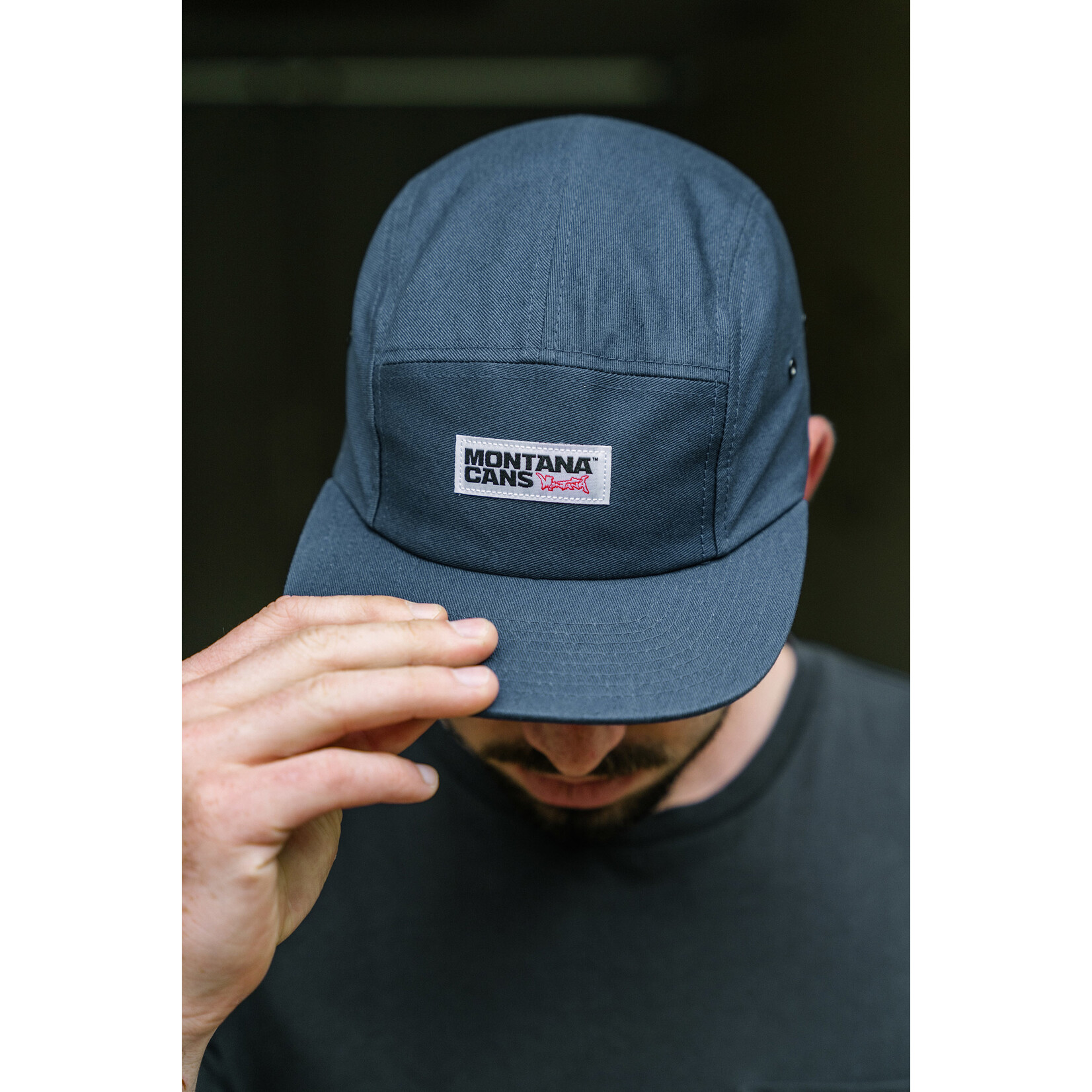 Montana Cans 5-Panel Cap Typo Logo blau