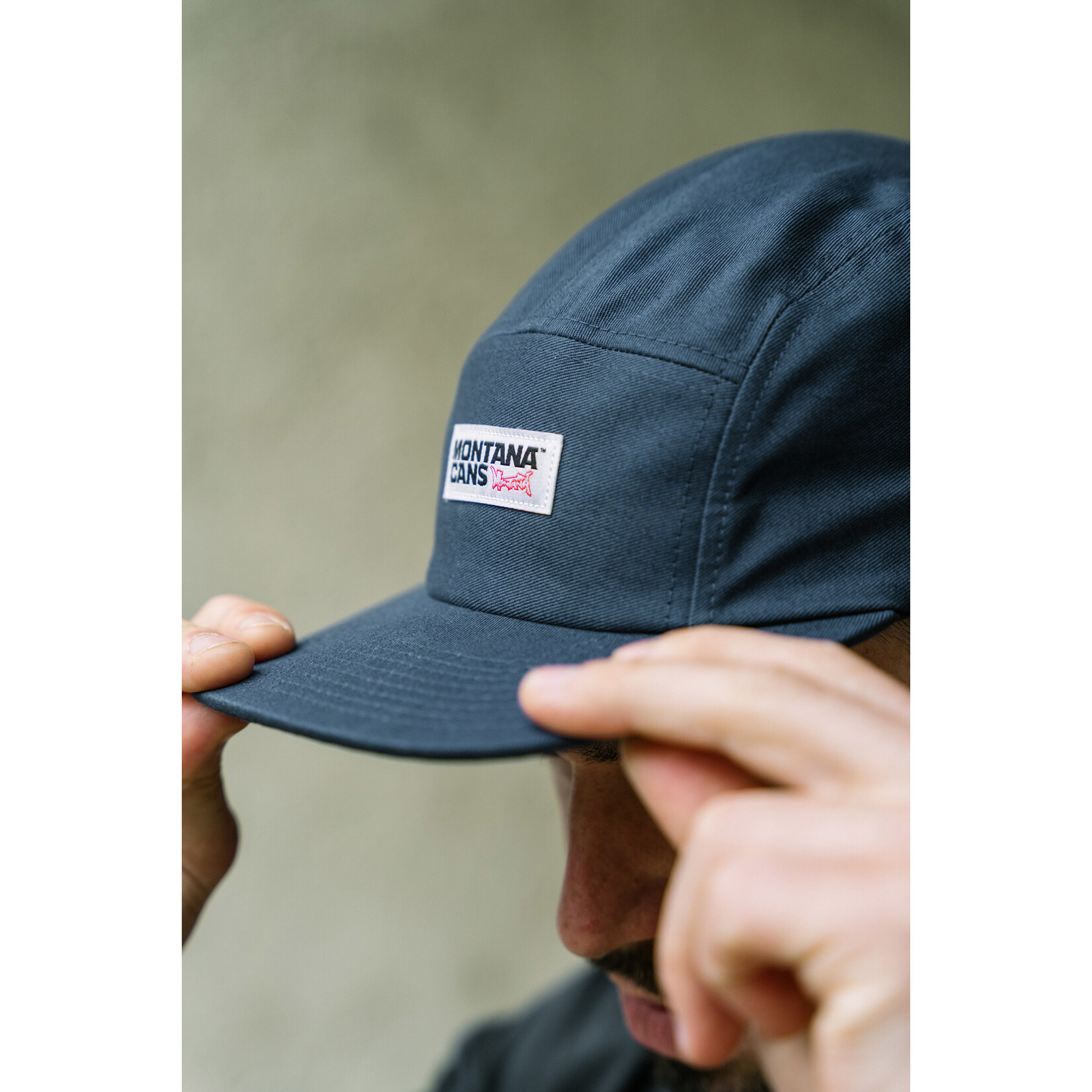 Montana Cans 5-Panel Cap Typo Logo blau
