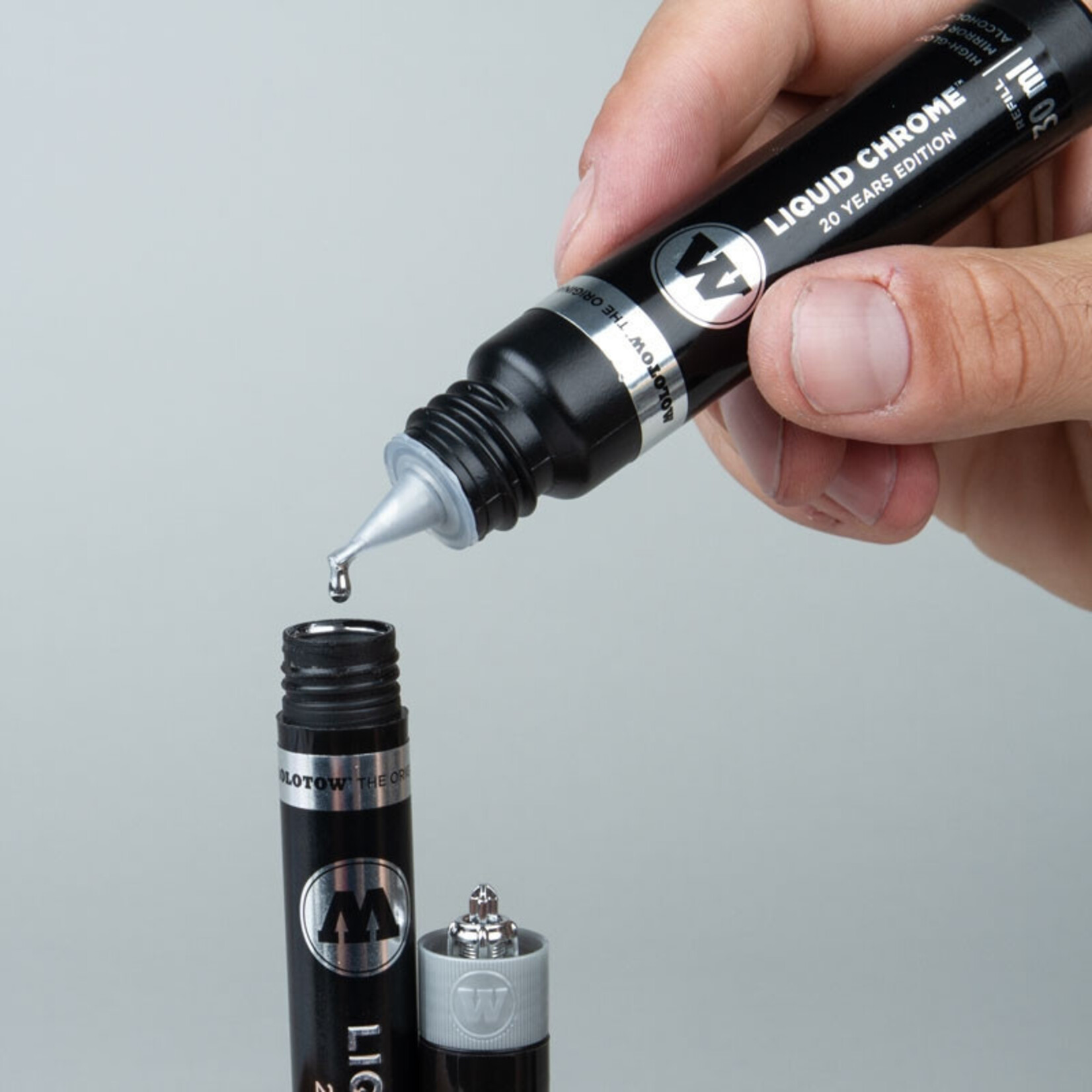 Molotow LIQUID CHROME 3mm Calligraphy Paint Marker