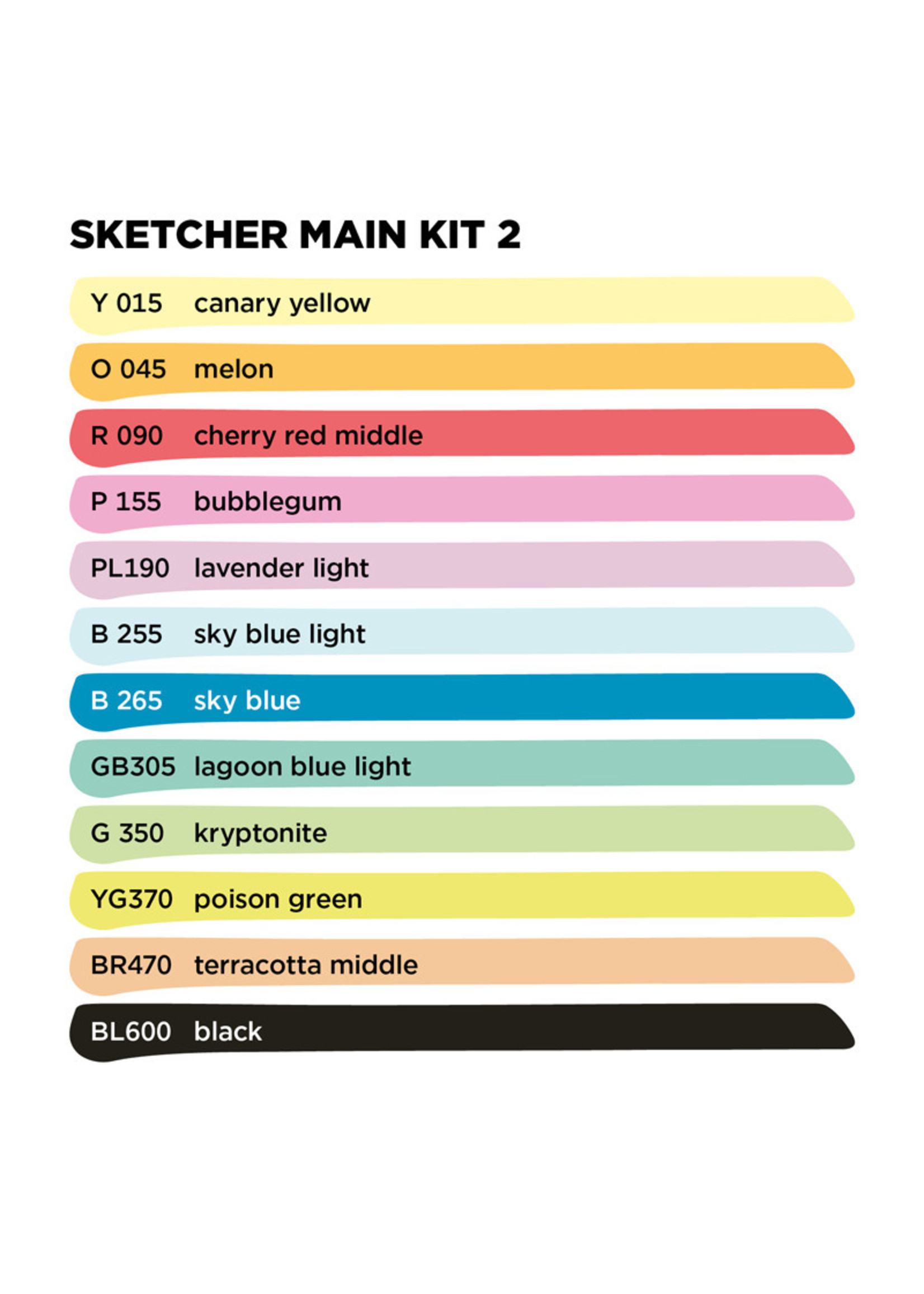 Molotow  Sketcher Set 12 Stück Main Kit 2