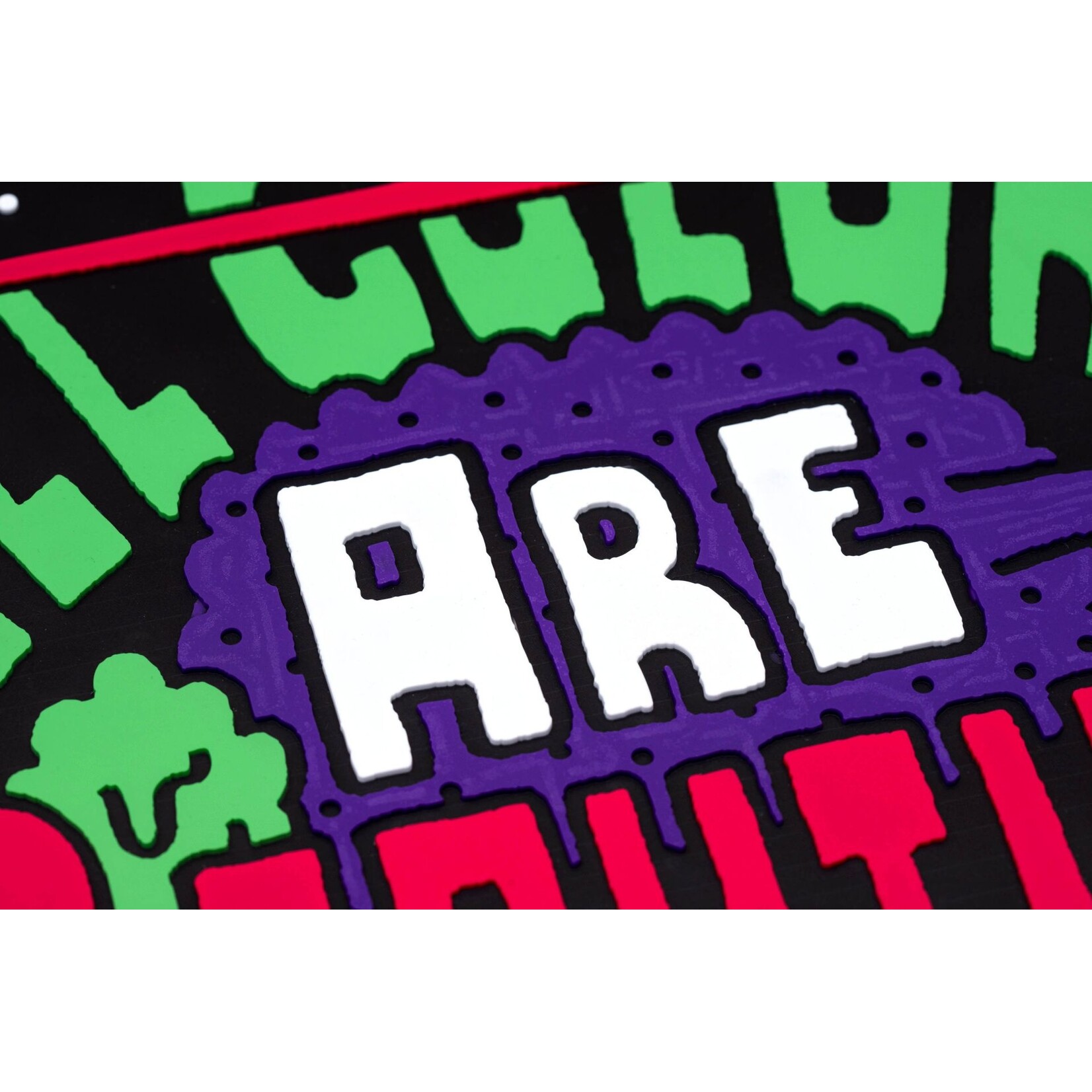 Montana Montana DOORMAT (Fußmatte) - "ALL COLORS ARE BEAUTIFUL" von Max Solca